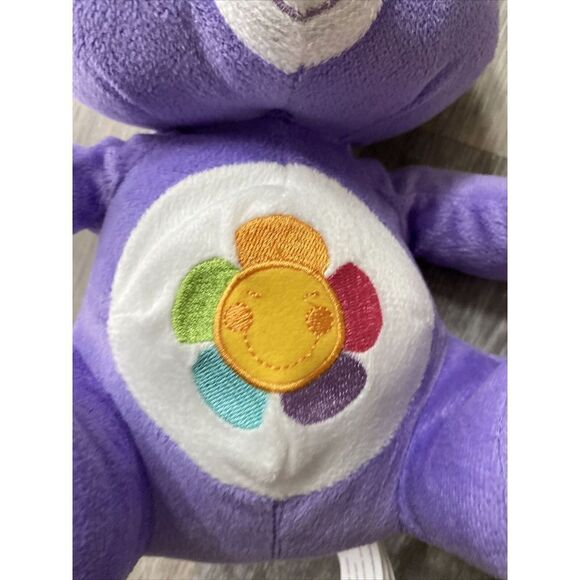 Care Bears 2013 Harmony Teddy Bear 12" Purple Rainbow Flower Plush Kelly Toy - Picture 3 of 8
